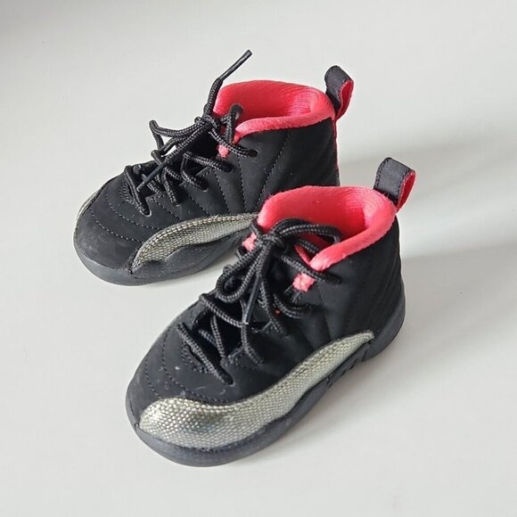 JORDAN | 12 Retro Black Red GS girls sz 6C - Picture 2 of 5